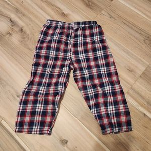 🌟$1 Bundled /Cozy Nights: Kid Connection 24 Month Red Plaid Pajama Pants